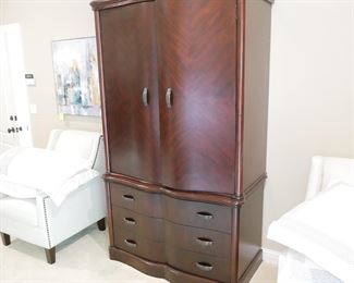 Cherry Bedroom TV Armoire

