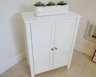 White Bathroom Storage Cabinet
