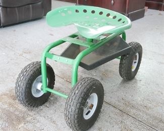 One Stop Gardens Rolling Workseat with Tool Tray
