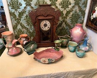 Collection of Roseville Pottery, some weller