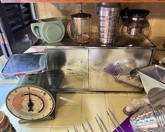 Vintage Kitchen Items & Scale