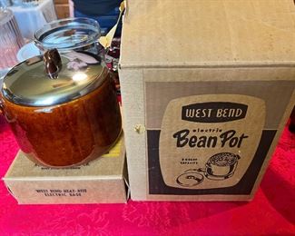 West Bend Bean Pot in Original Box, never used.