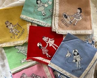 Vintage Hankies, Days of the week