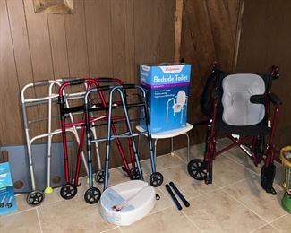 Medical equipment, walkers, wheel chairs