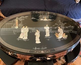 INLAID FIGURINE OF PEOPLE FROM CHINA