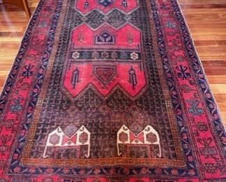 $1000 USD      Hand Made Hand Knotted Area Runner Hallway Rug SB183-5      Description: Stunning handmade, hand knotted vintage runner hallway rug

Dimensions: 126 x 56

Condition: Good vintage condition 

Local pick up Chevy Chase, MD.  Located on first floor.  Contact us for shipper suggestions.     https://goodbyhello.com/products/sb183-5?_pos=30&_sid=32be479f3&_ss=r