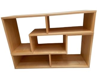 $1500 USD      1960s Danish Modern Expandable 2 pc Shelving Unit SB183-38     Description: This uber functional, multi-configuration, Danish shelving unit, circa the 1960s. This sturdy and heavy Danish bookcase is solid wood with beautiful wood grains can be seen throughout. It combines the function of two consoles into one versatile, innovative, and sensational piece of modern design. It can be easily configured in a variety of ways to meet your specific needs. Stand it up or lay it down, top "L" shaped piece simply rests on top of the lower section and can be slid in and out to the desired size. Additionally, it can be configured to fit in a corner or as a room divider. Works in both big and small spaces.

Dimensions: 59 x 17.5 x 41

Condition: Very good condition

Local pick up Chevy Chase, MD.  Located on third floor.  Contact us for shipper suggestions.     https://goodbyhello.com/products/contemporary-2-pc-shelving-unit-sb183-38?_pos=26&_sid=32be479f3&_ss=r