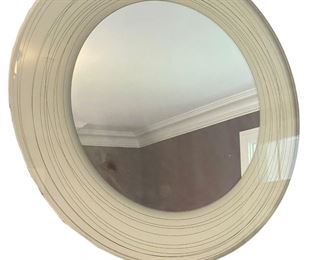 $100 USD     Glass Framed Translucent White Round Mirror SB183-2     Description: This mirror features a wide delicately striped glass frame and beckons you to take a closer look. Place it at the end of a hallway or over a console for a dramatic focal point.

Dimensions: 30 x 30 x 2

Condition: Very good condition

Local pick up Chevy Chase, MD.  Located on first floor.  Contact us for shipper suggestions.      https://goodbyhello.com/products/round-mirror-sb183-2?_pos=12&_sid=cf2c4dc20&_ss=r