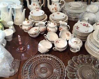 Winterling  Bavarian 27 piece Vintage Tea Set ( 8 Cups, Saucers, 8 snack plate, 8 saucers, cream & sugar, Tea Pot   $ 300.00                                                                             Winterling Bavarian  15  piece Vintage Tea Set ( 4 cups, 3 saucers, 5 desert plates, sugar & creamer, Tea pot      $ 150.00