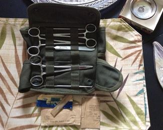 ASA Techmed 20 PC vintage US Army Surgical Instrument Kit ( minor surgery )  $ 40.00