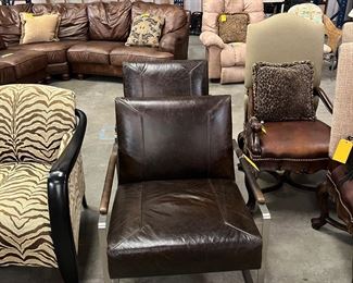 Leather office chairs