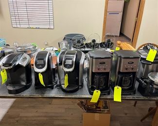 Coffee makers
Keurig machines 