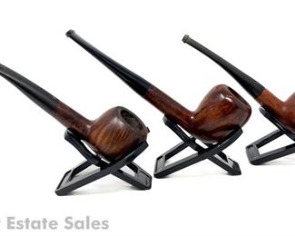 Three EHRLICH SELECT Straight Estate Pipes