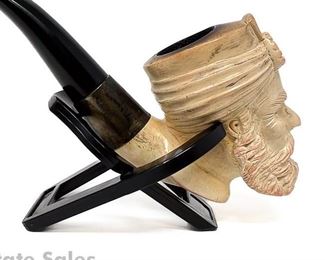 Estate Meerschaum Sultan Pipe Sterling Band