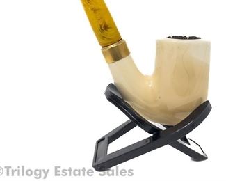 Goedewaggen Meerschaum Estate Bent Billiard Pipe
