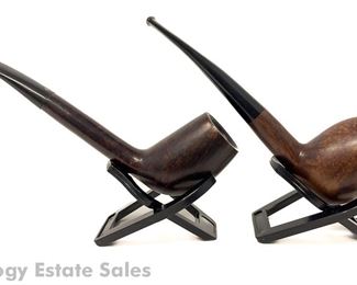 Two Lucky Star Made In Denmark Estate Pipes