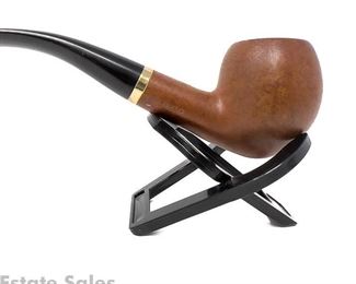 Ehrlich Select 14k Gold Band Bent Apple Estate Pipe