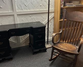 Antique Desk, Antique Rocking Chair