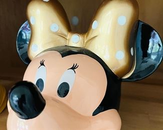 Minnie Mouse coin bank.