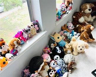 A million stuffed animals in new condition. Many with tags.