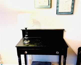 Vintage Desk and lamp.