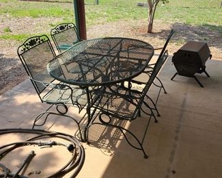 Wrought Iron Patio Table