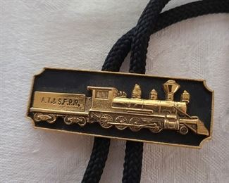 Santa Fe Rail Road Bolo Clasp