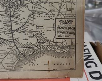 Santa Fe Rail Road - 1927 US Route Map