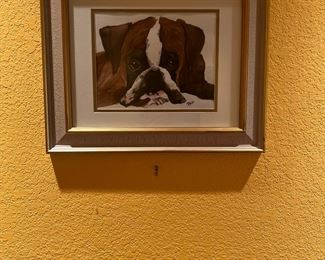Boxer painting by Philo