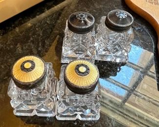 Hroar Prydz Crystal Salt & Pepper Shakers