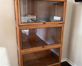 Antique barrister bookcase.