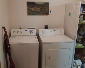 Whirlpool washer & Electric Dryer.