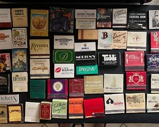 Set of 50 vintage matchbooks