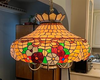 Vintage large Tiffany hanging lamp