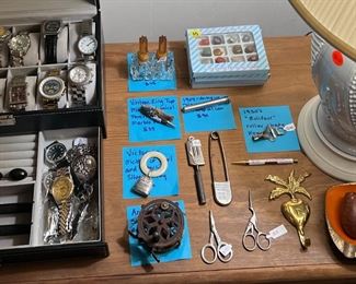 Watches, Genuine Murano pendants, Antique collectibles & Vintage French pipe