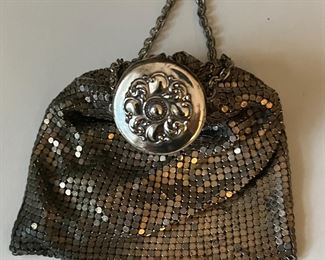1940's Whiting & Davis Art Deco purse