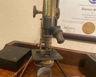 Antique microscope 
