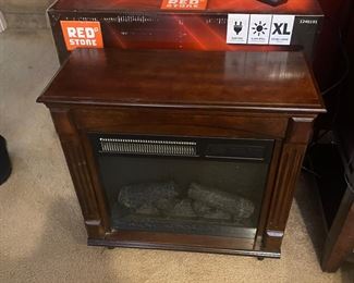Two electric fireplaces 