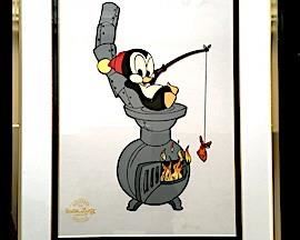 Original artwork cartoon serigraph