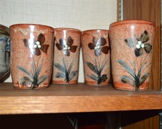 Handmade ceramic cup set