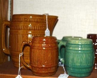 McCoy pitcher and mugs