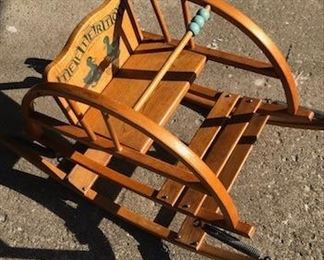 Wooden Childrens Rocker