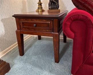 Vineyard end table with drawer (multiple available) 23"H x 23"W x 26"D
