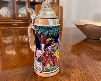 Handgemalt German stein 9"H