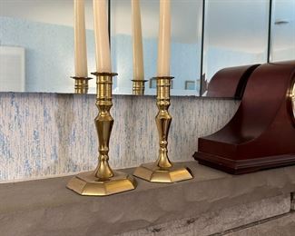 Pair of brass candlesticks 6"