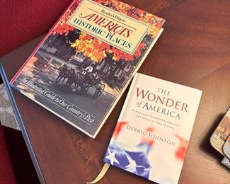Two books, America's Historic Places and The Wonder of America