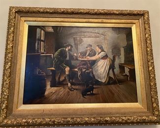 One of many oil paintings 