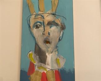 One of two paintings by local artist - Esom