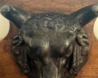 Detail of butcher block