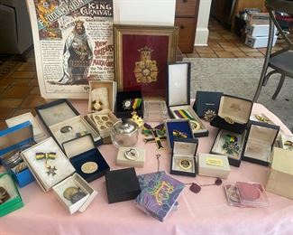 Lots of 1970-80’s Carnival (excluding Rex Ducal  in shadow box 